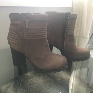 Sam Edelman Brown biker booties